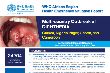 WHO African Region Health Emergency Situation Report - Multi-country Outbreak of Diphtheria, Consolidated Regional Situation Report # 006 – As of February 25, 2024 - Nigeria