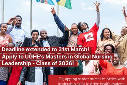 UGHE Masters in Global Nursing Leadership (100% Tuition) Scholarship 2026 for African Students