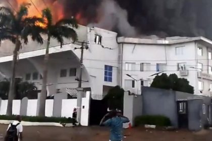 Fire guts Christ Embassy church in Lagos