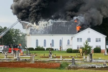 200-year-old church destroyed by fire after lightning strike