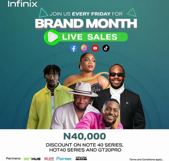 Infinix Nigeria celebrates Brand Month with exciting discounts and prizes