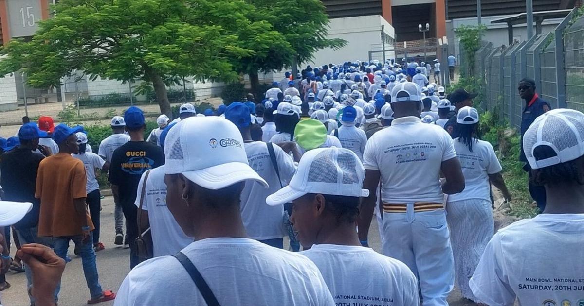 Church members trek 24.2km to promote unity, love in Abuja