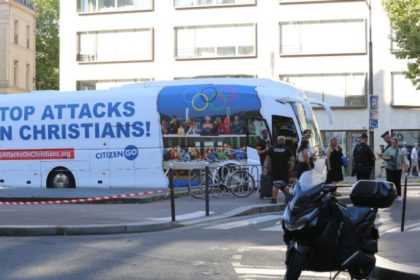 Christians arrested in Paris for bus protesting Olympic ceremony