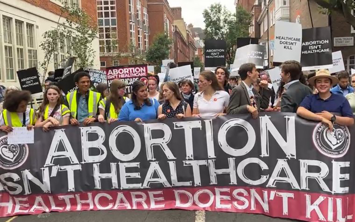 'Abortion isn't Healthcare': Christians unite March for Life UK