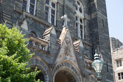 Georgetown U says vandalism of crucifix possible 'hate crime'