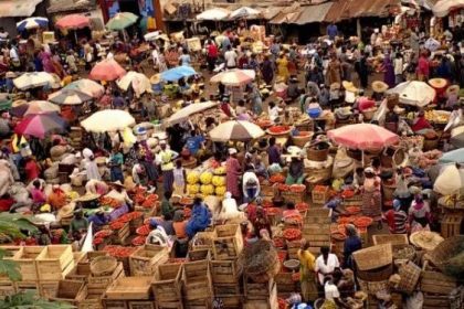 Local market in Ghana