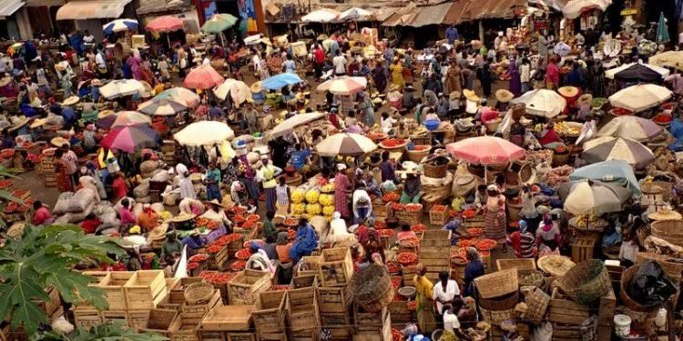 Local market in Ghana