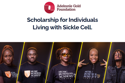 Adekunle Gold Foundation Music Scholarship for Africans 2024/2025