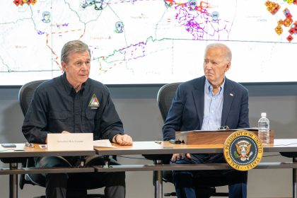 Biden says devastation in North Carolina is bigger than politics