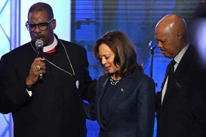 COGIC bishop anoints Kamala Harris with prayer