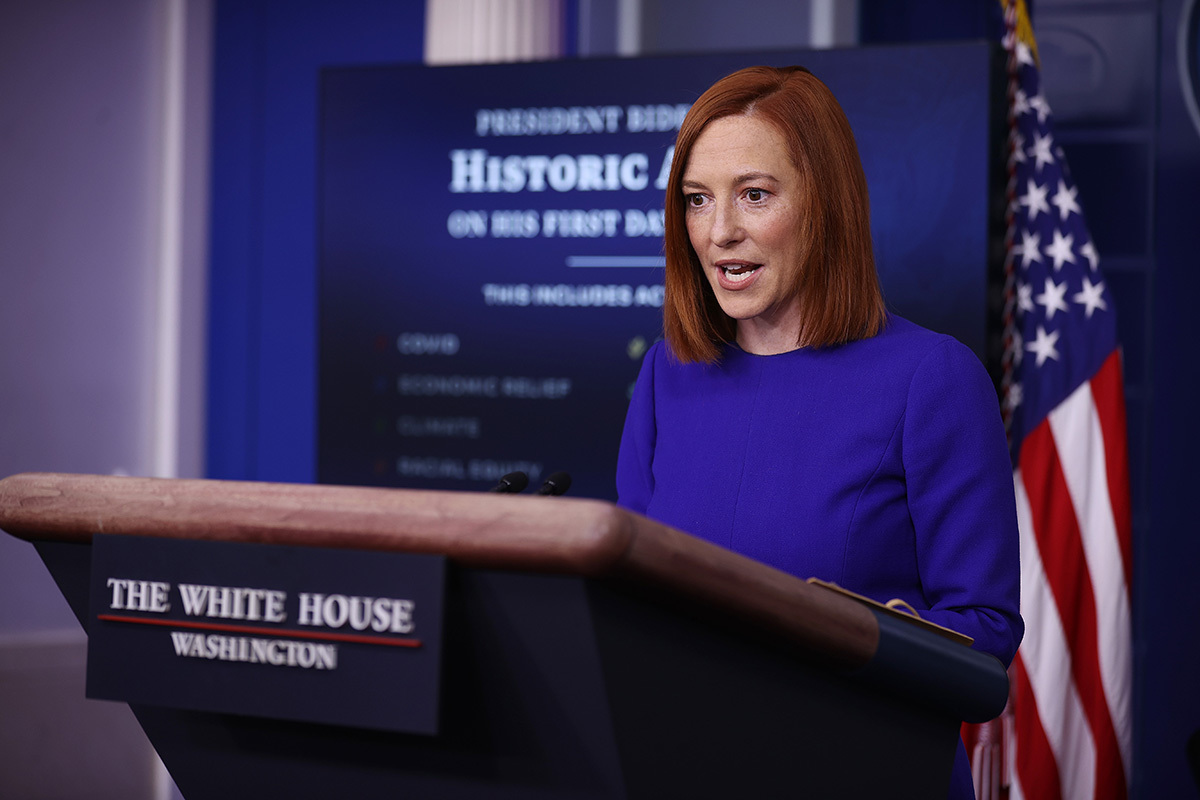 Psaki: concerns about men in women's sports not worthy of debate