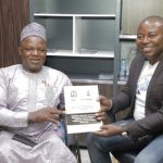 The Executive Secretary, National Commission for Persons with disabilities, Chief Ayuba Gufwan with the CEO Suntech Sunny Okachukwu.