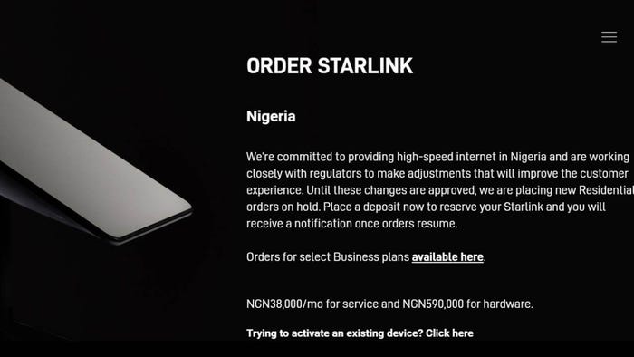 Starlink communication to Nigerians