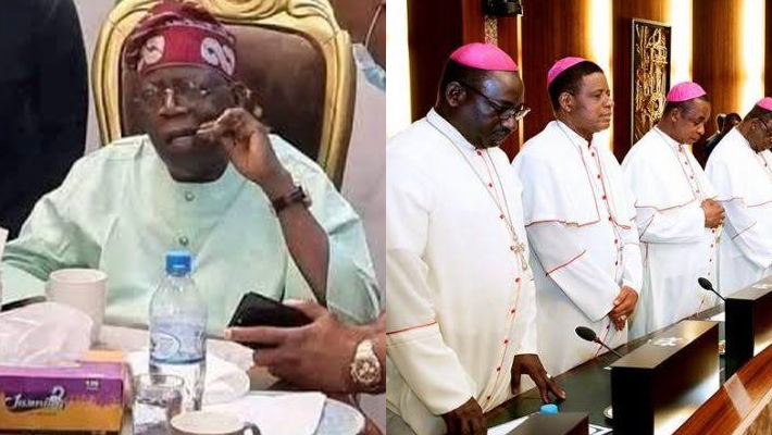 Catholic leaders and Tinubu using toothpick