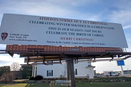 Catholic League unveils new Christmas billboard in Wisconsin