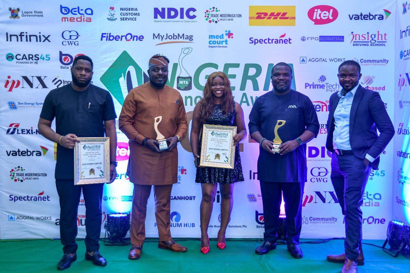 ipNX Triumphs, Wins Double at the 10th Nigeria Technology Awards