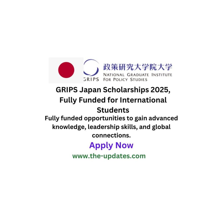 GRIPS Japan Scholarships 2025, Fully Funded for International Students