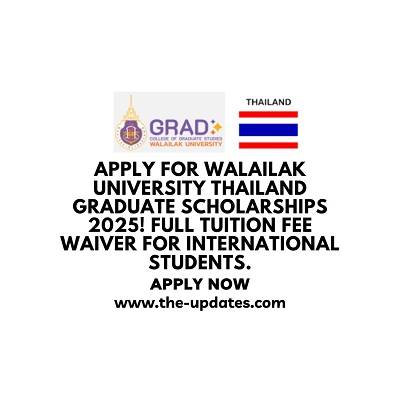 Walailak University Thailand Graduate Scholarships 2025