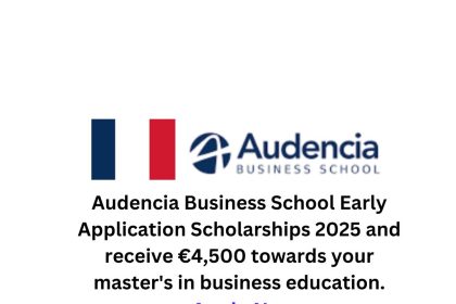 Audencia Early Application Scholarships 2025 France