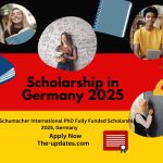 Fully Funded Dieter Schumacher International PhD Scholarship 2025 in Germany – Apply by February 28, 2025. Scholarships for Economics.