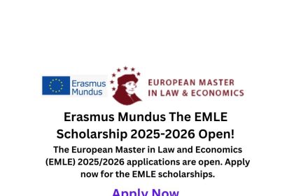 Erasmus Mundus The EMLE Scholarship 2025-2026 Open!