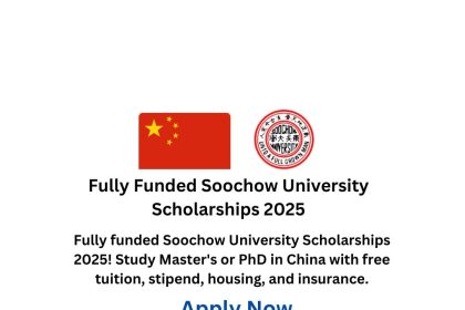 Fully Funded Soochow University Scholarships 2025