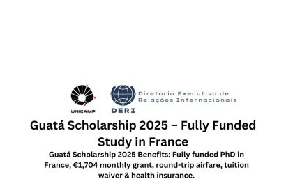 Guatá Scholarship 2025 – Fully Funded Study in France