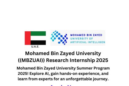 Mohamed Bin Zayed University Research Internship 2025