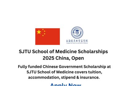 SJTU School of Medicine Scholarships 2025 China, Open