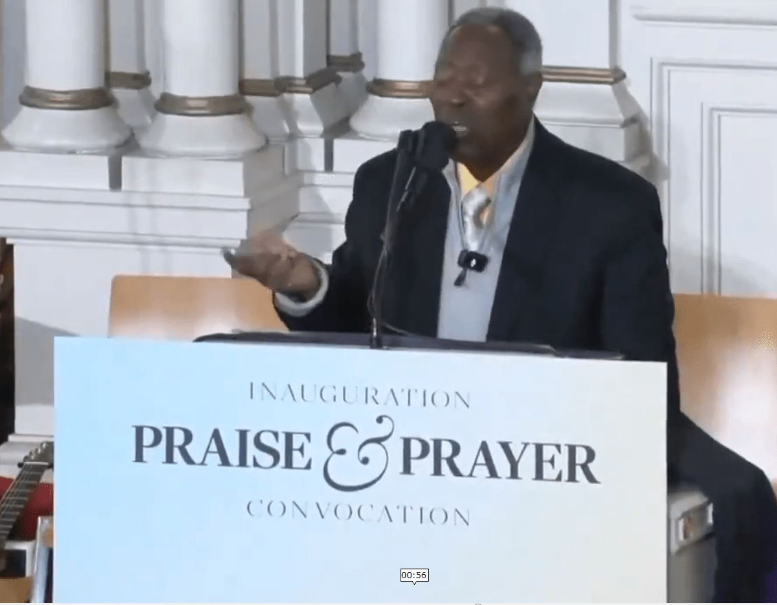 Pastor Kumuyi Prays at Donald Trump’s Inauguration Event