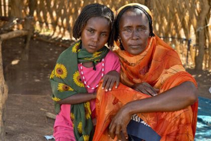 Money raised from events such as this supports people like Shede and her daughter Saida in South Sudan Picture: Christian Aid David Macharia