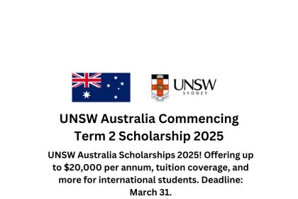 UNSW Australia Scholarships 2025