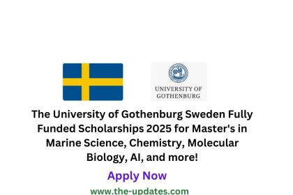 University of Gothenburg Fully Funded Scholarship 2025