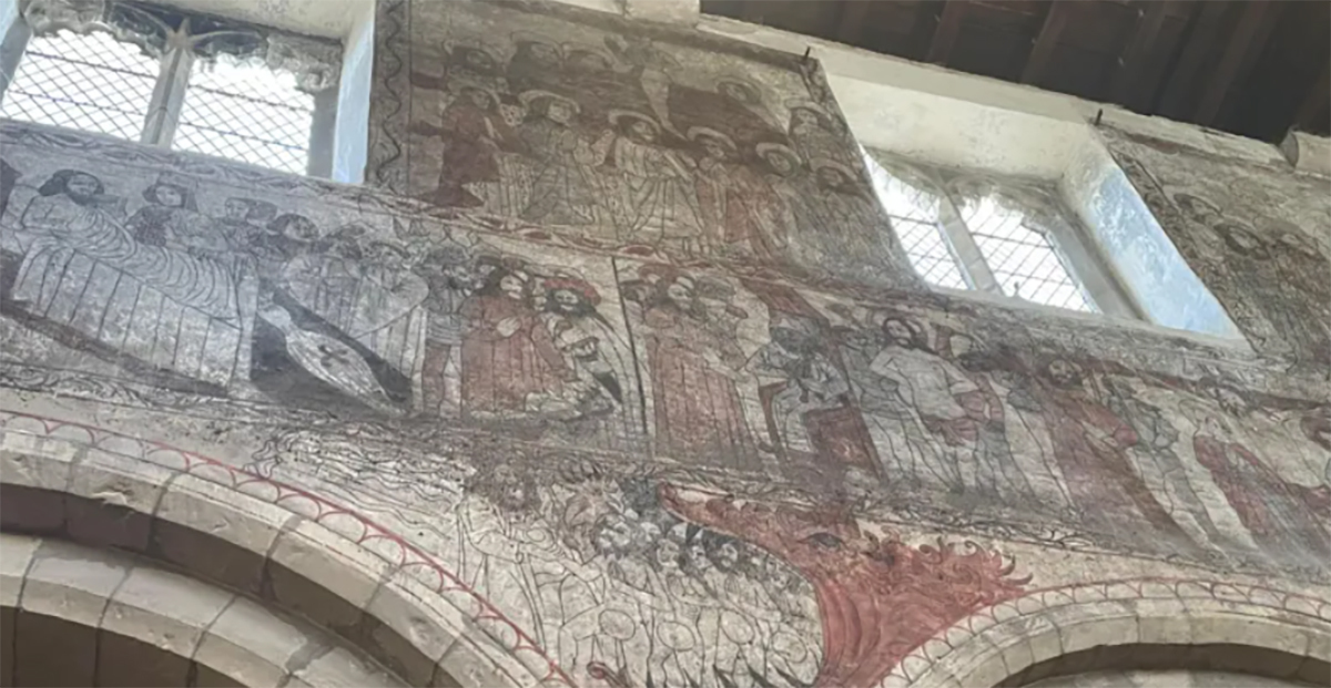 Church petitions fund to save rare 500-year-old wall paintings