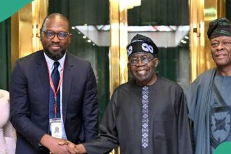 Tinubu meets with Flutterwave representative in Aso Rock