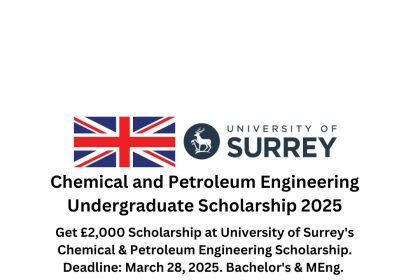 Chemical and Petroleum Engineering Undergraduate Scholarship 2025