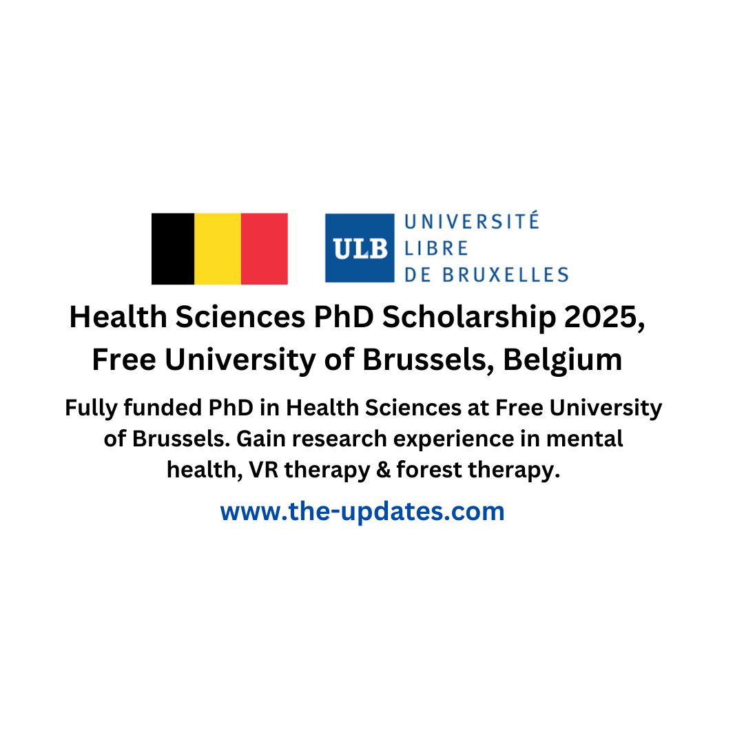 PhD scholarship at Free University of Brussels – Fully funded research in mental health, VR therapy, and forest therapy for adolescents.