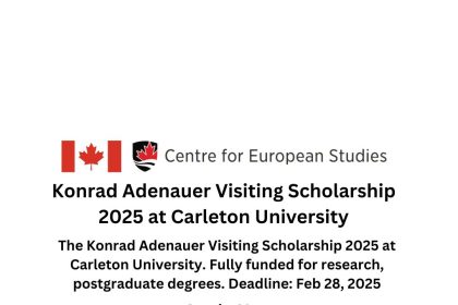 Konrad Adenauer Visiting Scholarship 2025 at Carleton University