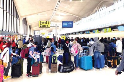 Nigerian returnees from the United State of America during their arrival at the Nnmadi Azikiwe International Airport in Abuja… on Sunday1