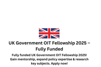 UK Government OIT Fellowship 2025 Fully Funded Opportunity for Civil Servants to Gain Academic Mentorship and Enhance Policy Skills