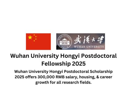 Wuhan University Hongyi Postdoctoral Scholarship 2025 – Funding, research opportunities, and career growth for international scholars.