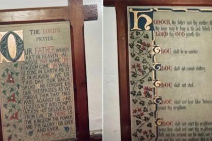 Thieves steal Ten Commandments from church in England