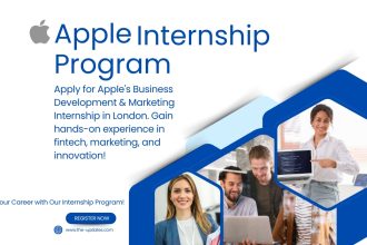 Apple Wallet and Payments internship – a student working on a laptop, analyzing market trends and collaborating on business projects.