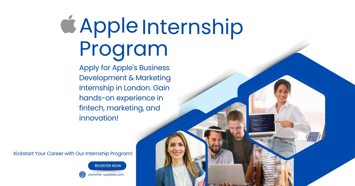 Apple Wallet and Payments internship – a student working on a laptop, analyzing market trends and collaborating on business projects.