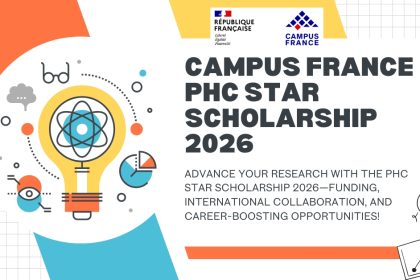 PHC Star Scholarship 2026 – Funding for researchers in France and South Korea to collaborate on scientific and technological projects.