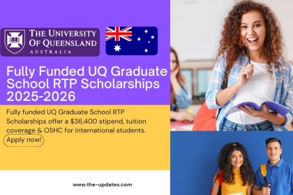 University of Queensland RTP Scholarships – Fully funded opportunities for Masters & PhD students with stipend, tuition, and OSHC.