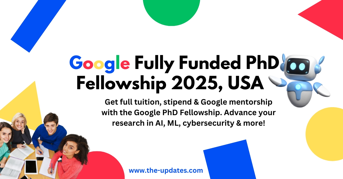 PhD students collaborating on innovative research in artificial intelligence and machine learning, supported by Google Fellowship.