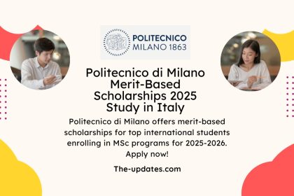 Politecnico di Milano offers merit-based scholarships for top international students enrolling in MSc programs for 2025-2026. Apply now!