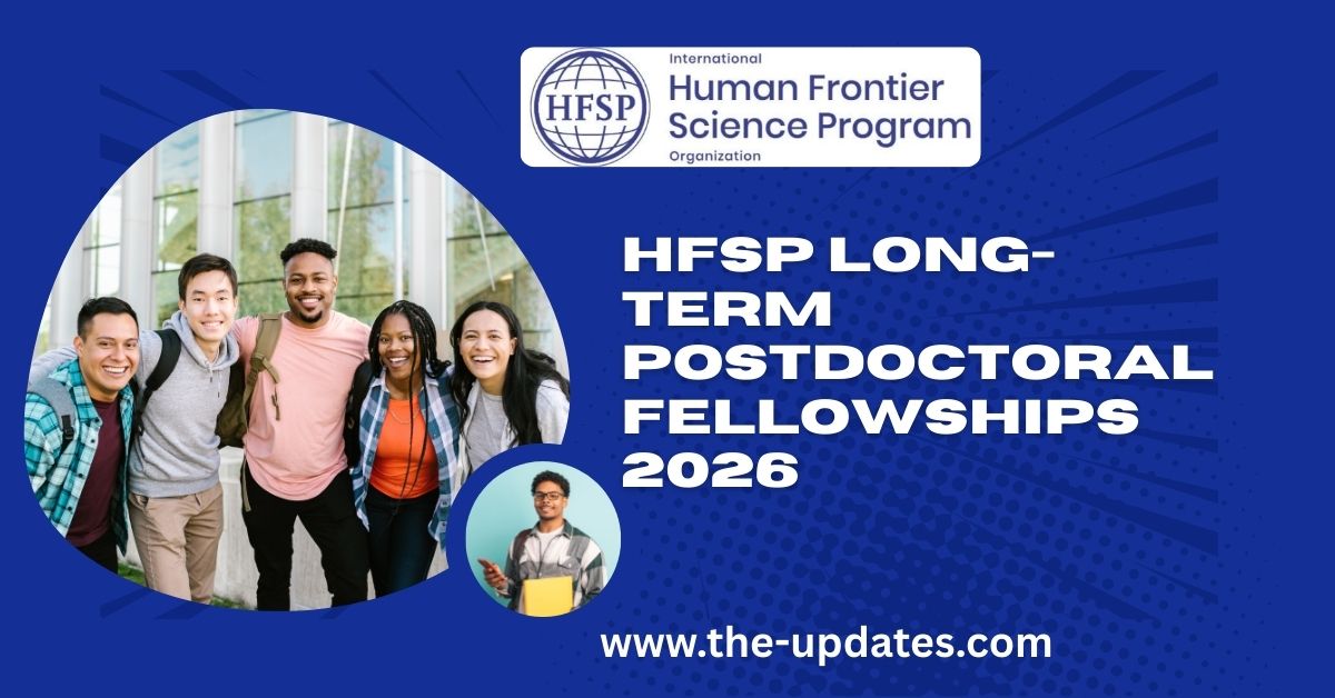Postdoctoral researcher working in a life sciences lab, representing HFSP fellowship funding for research and travel support.