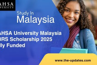 Students celebrating scholarship award at MAHSA University campus in Malaysia
